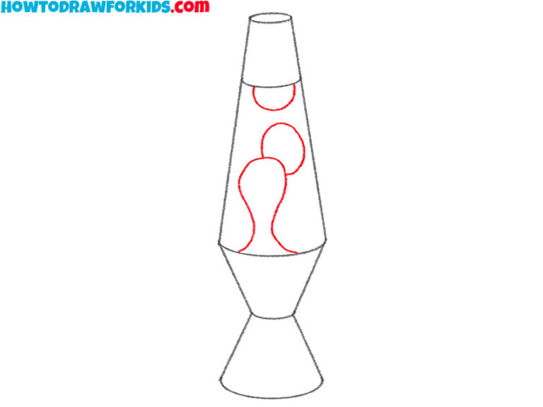 How to Draw a Lava Lamp Easy Drawing Tutorial For Kids