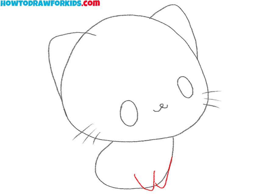 easy kitten drawing tutorial