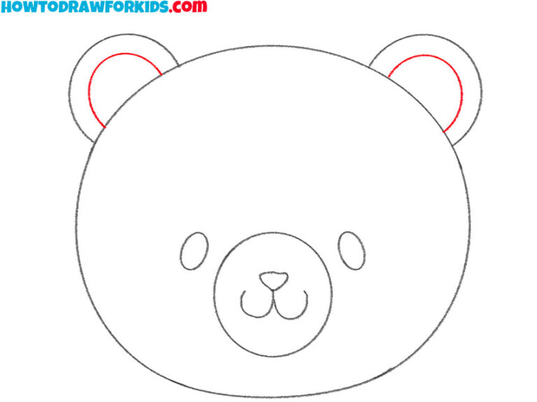 How to Draw a Bear Head - Easy Drawing Tutorial For Kids