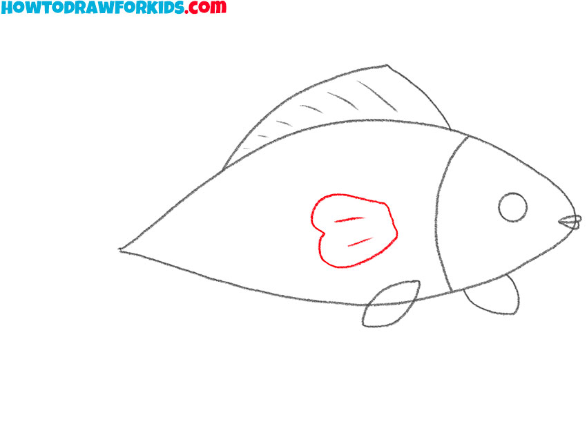 how to draw a simple easy fish