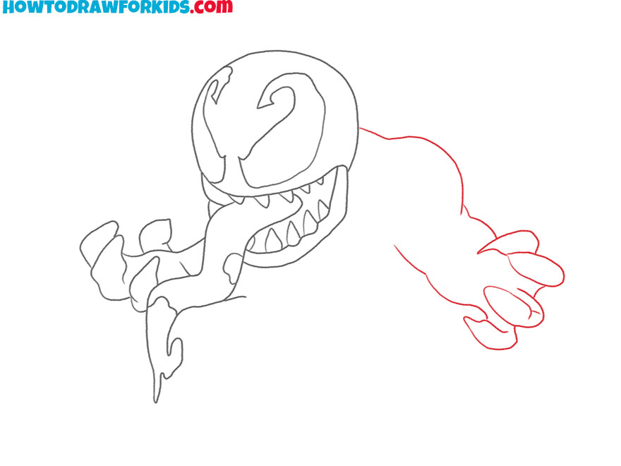 how to draw venom comic