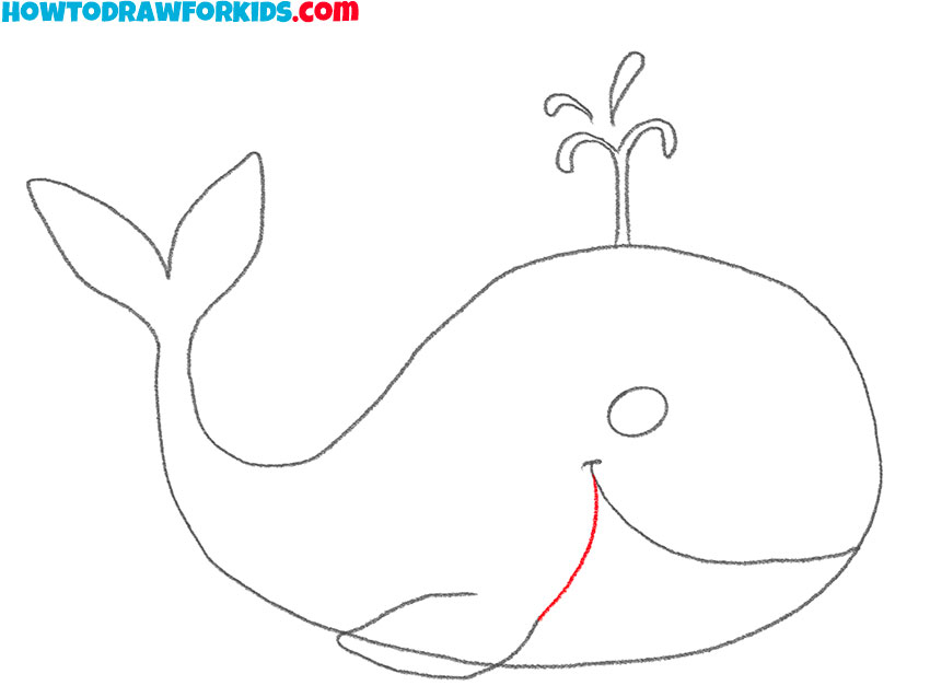 how to draw a baby whale