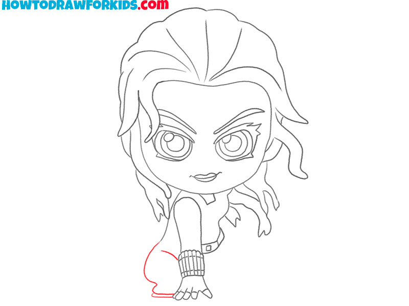 how to draw black widow from marvel