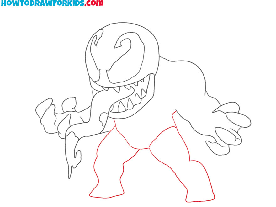 how to draw venom cute