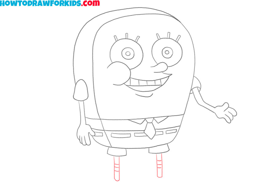 simple spongeBob drawing