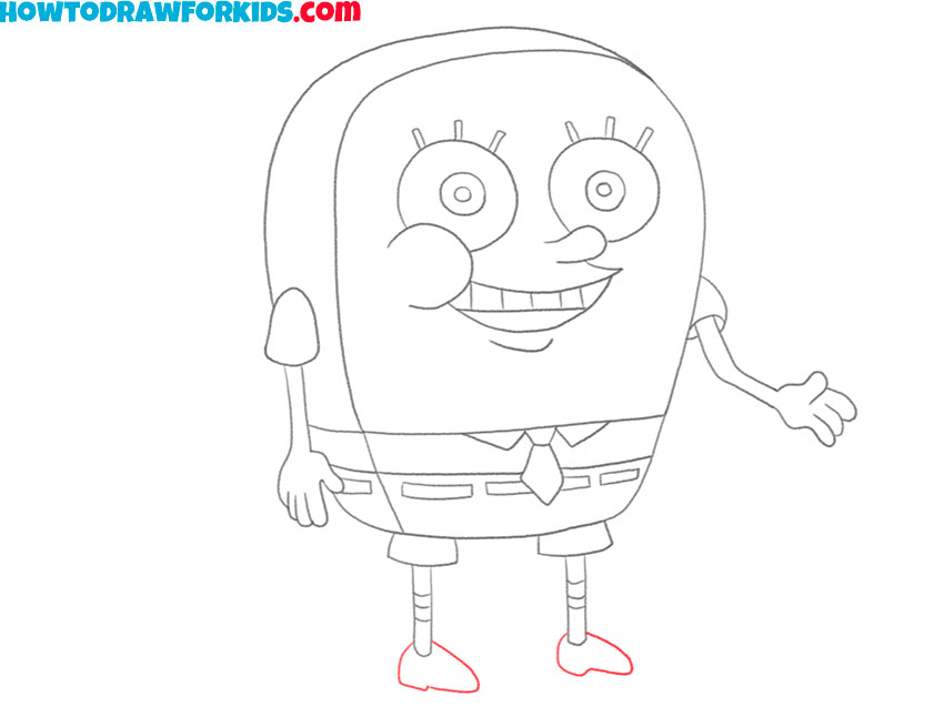 cartoon spongeBob drawing
