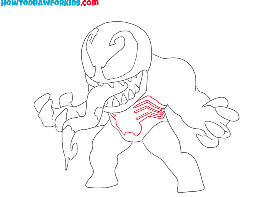 how to draw venom drawing