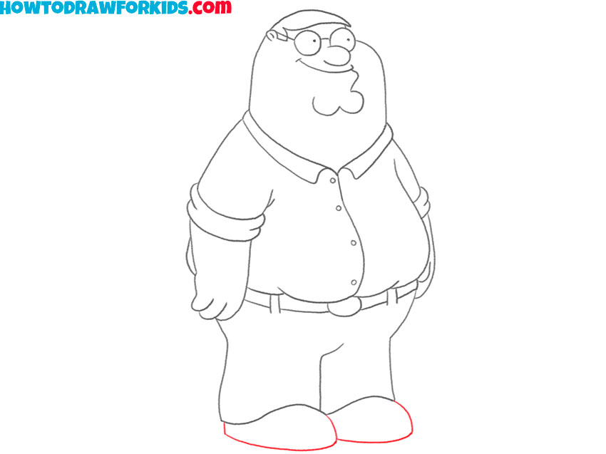 peter griffin drawing for kids