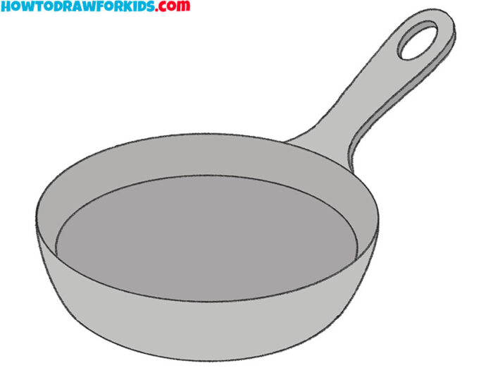 How to Draw a Pan Easy Drawing Tutorial For Kids