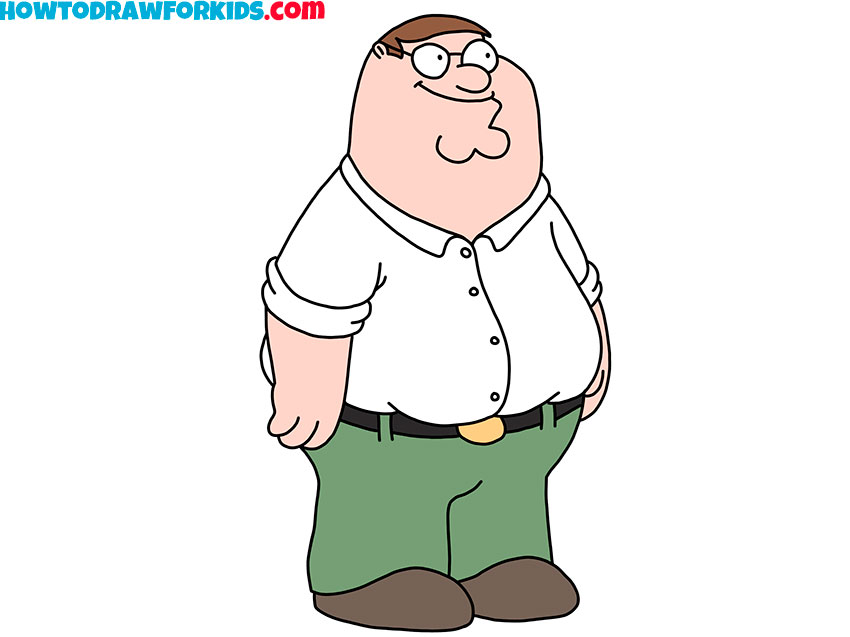 How to Draw Peter Griffin - Easy Drawing Tutorial For Kids