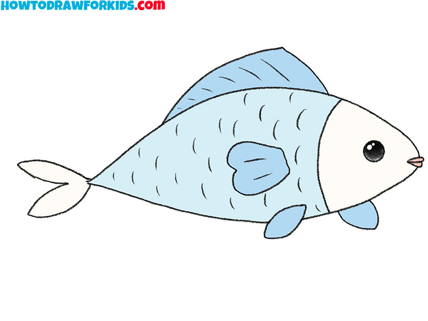 small fish drawing tutorial