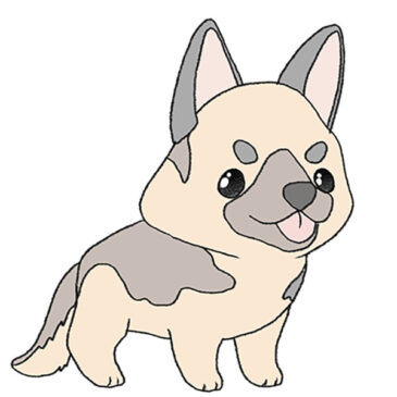 How to Draw a German Shepherd Puppy