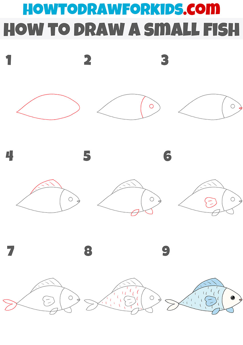 Simple Fish Drawing Tutorial