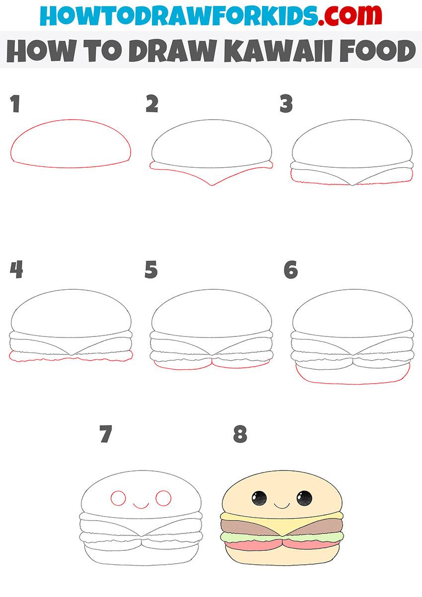 Kawaii cute food drawings Vectors & Illustrations for Free Download |  Freepik