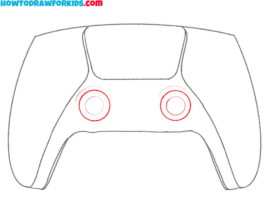 how to draw an easy video game controller