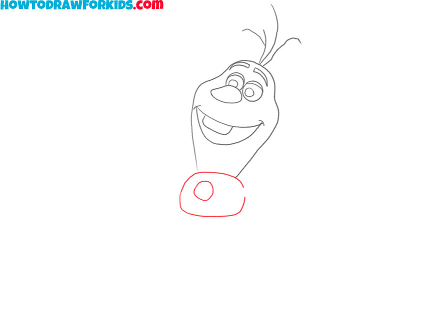 how to draw olaf frozen