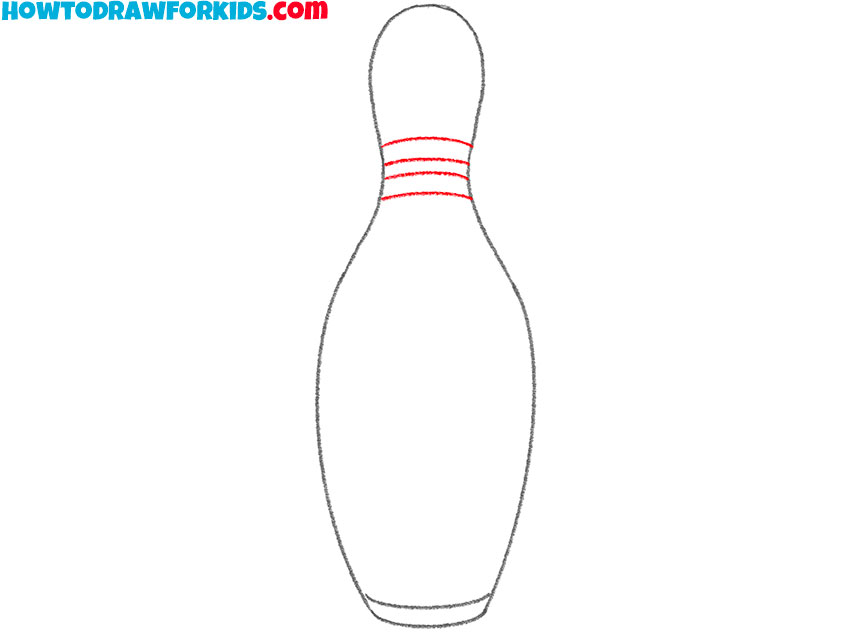 bowling pin drawing lesson
