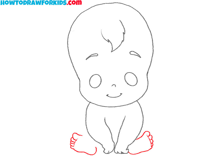 how to draw a cute baby boy