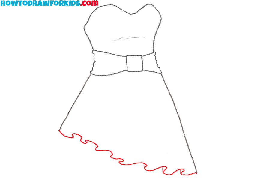how to draw an anime dress for kindergarten