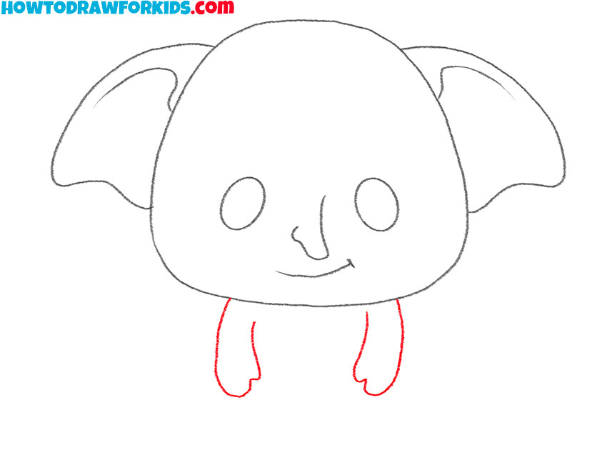 how to draw dobby from harry potter easy