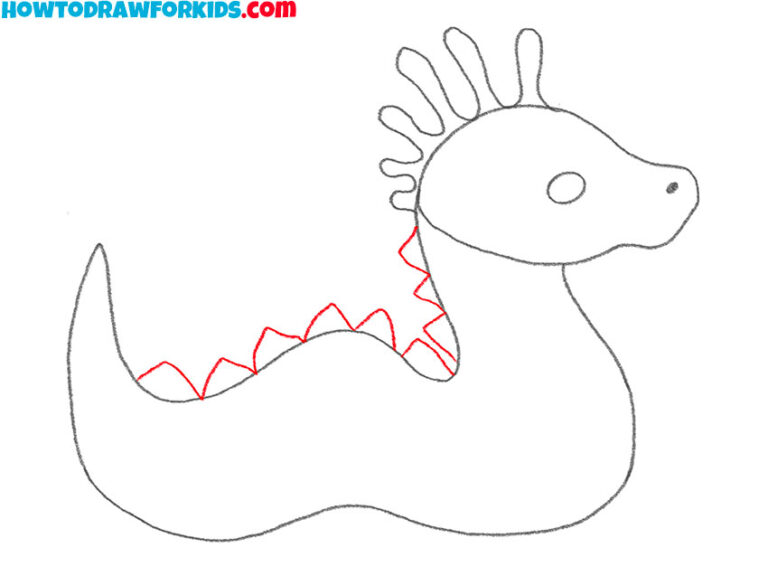 How to Draw a Sea Serpent Easy Drawing Tutorial For Kids