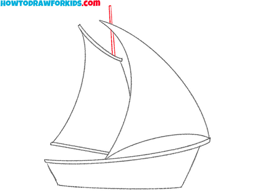 Yacht line drawing - Stock Illustration [61462446] - PIXTA