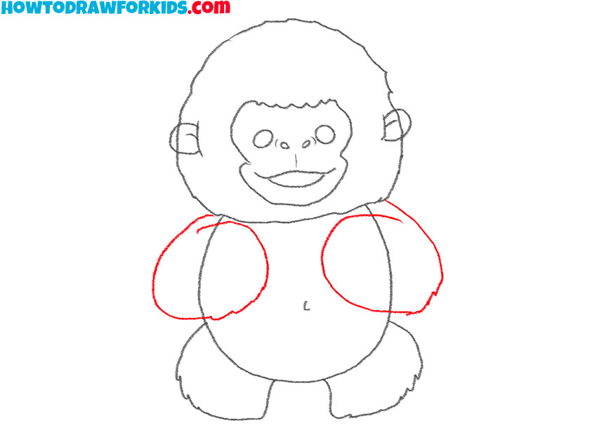 How to Draw a Gorilla Step by Step Drawing Tutorial For Kids