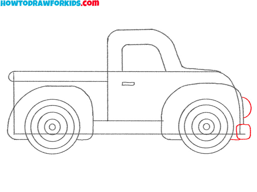 how to draw an old truck for beginners