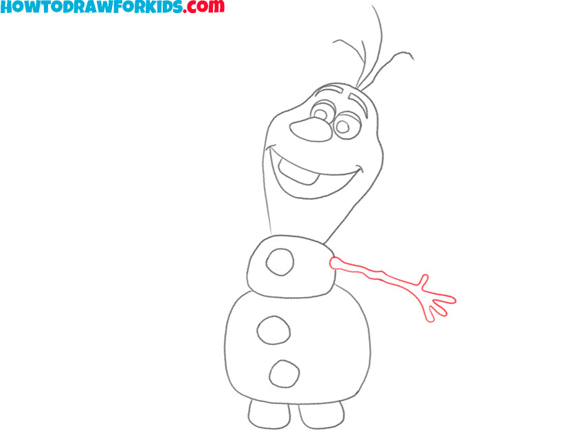 how to draw olaf for beginners