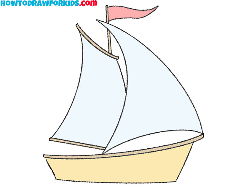 How to Draw an Easy Ship Easy Drawing Tutorial For Kids