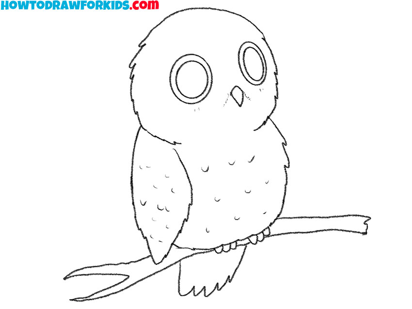 how to draw an owl cartoon