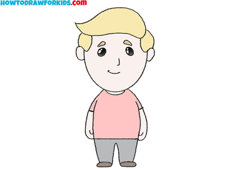 How to Draw an Easy Human Easy - 9 Easy Human Drawing Tutorial 768x576