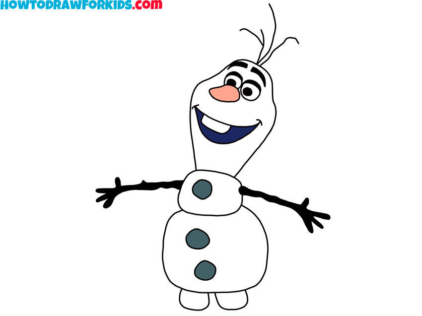 How to Draw Olaf Step by Step - Easy Drawing Tutorial For Kids