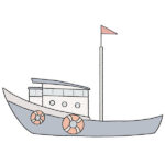 How to Draw a Fishing Boat