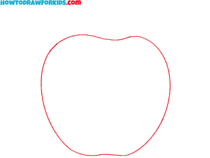 How to Draw an Apple Step by Step Drawing Tutorial For Kids