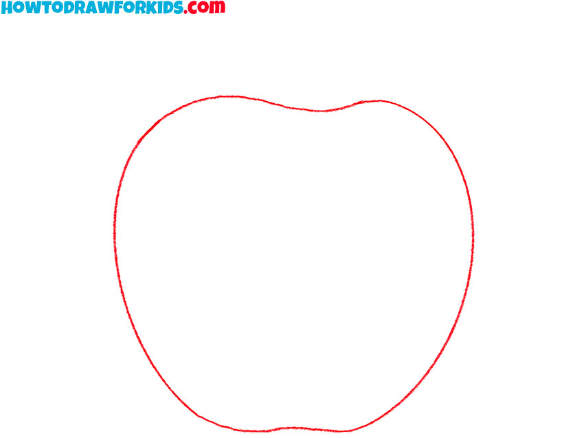 how to draw an apple realistic