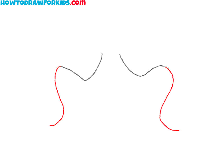 how to draw ram horns for beginners