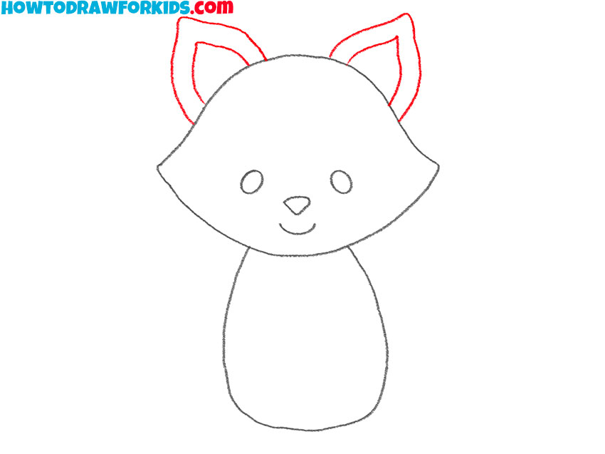how to draw a baby fox realistic