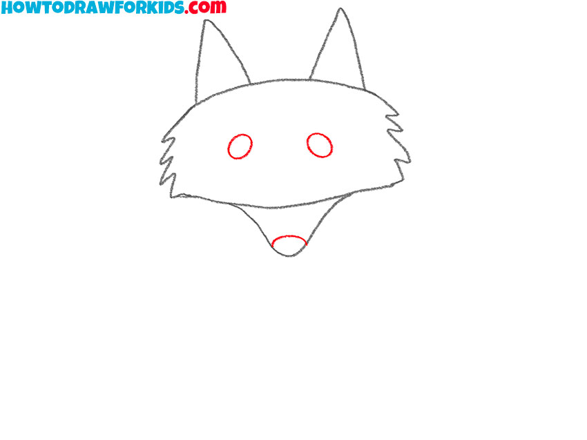 how to draw a cute arctic wolf