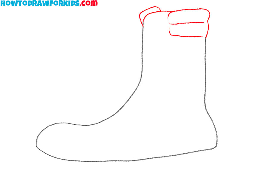 how to draw simple boots