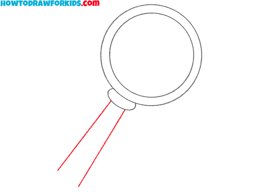 how to draw a cartoon magnifying glass
