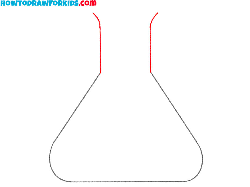 how to draw a glass beaker