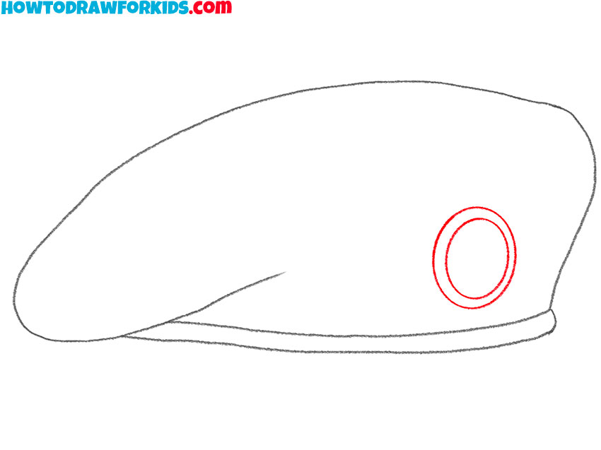 how to draw a beret for beginners