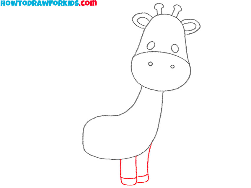 how to draw a cartoon giraffe art hub