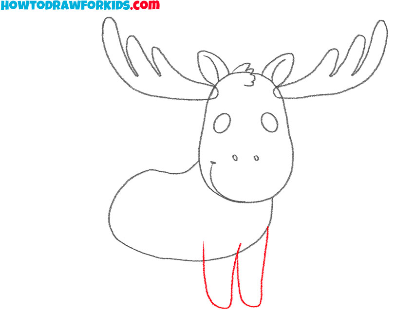 how to draw a realistic moose step by step
