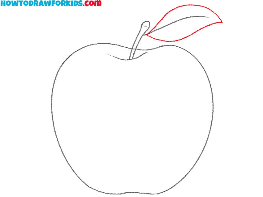 how to draw an apple for beginners