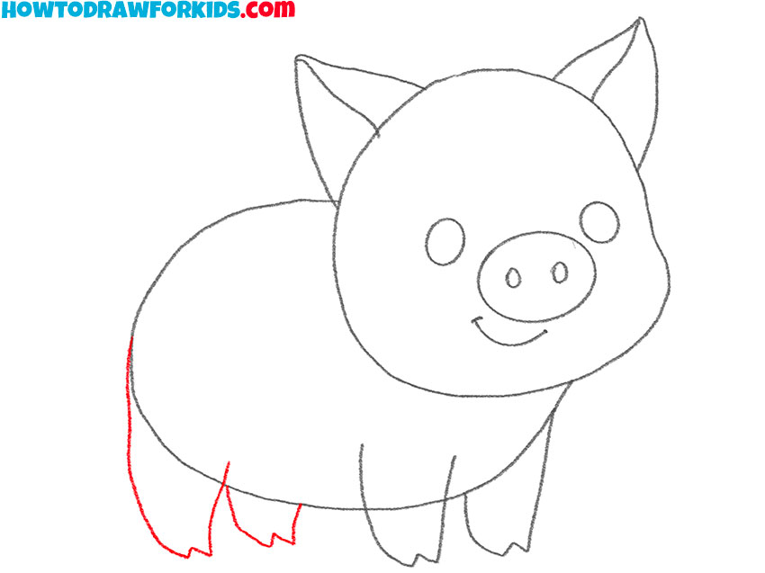 baby pig drawing tutorial