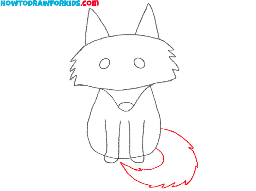 how to draw a cartoon arctic wolf