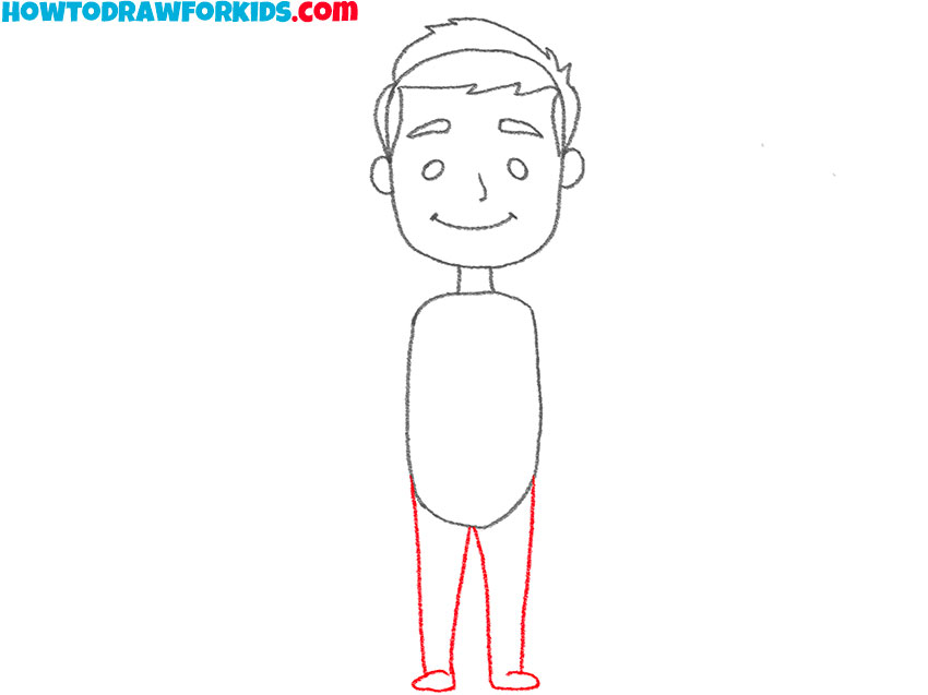 how to draw a cartoon person easy