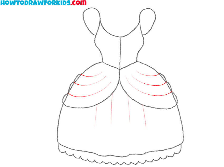 how to draw a princess dress for kindergarten